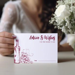 Vino Wine Donkerrode Advieskaart Informatiekaartje