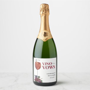 Vinobefore gelooft WIne Proeverij vrijgezellenfees Sparkling Wijnetiket