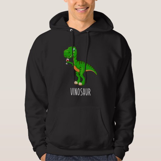 Vinosaur Dinosaur Rex Wine Festival Vino Bridesmai Hoodie (Voorkant)