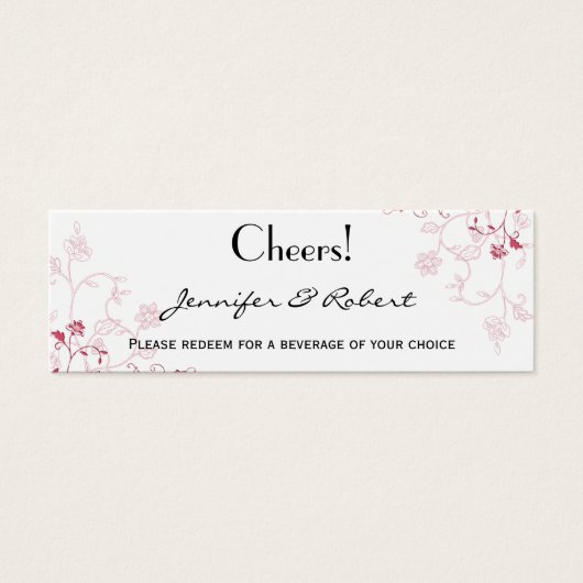 Vins à fleurs roses Billet d'achat (Devant)