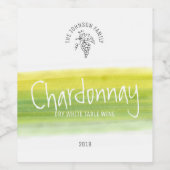 Vins blancs maison vinicoles sur mesure étiquettes (Étiquettes simples)