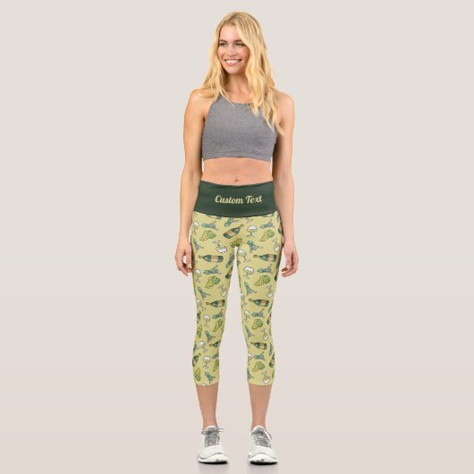Vins blancs Motif Capri Leggings (Recto)