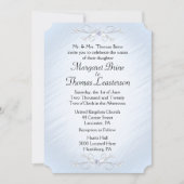 Vins bleus Invitations de mariage 5" x 7" (Devant)