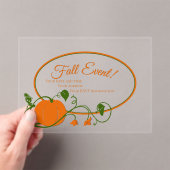 Vins citrouilles Acrylique Invitation (In situ (ordinateur de poche))