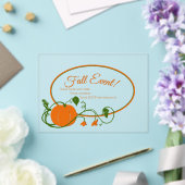 Vins citrouilles Acrylique Invitation (Insitu (Mariage))