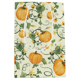 Vins citrouilles (Cornsilk) Motif d'automne - Sac 