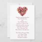 Vins Corks Coeur Mariage Invitations (Devant)