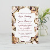 Vins Corks Invitations de mariage (Debout devant)