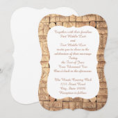 Vins Corks Invitations de mariage (Devant / Derrière)