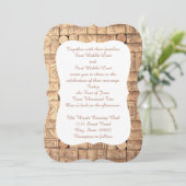 Vins Corks Invitations de mariage (Debout devant)