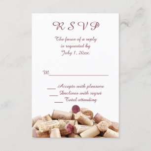 Vins Corks Mariage RSVP