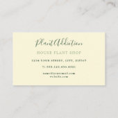 Vins de jardin motif carte de visite (Dos)