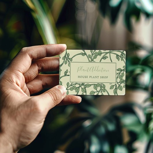 Vins de jardin motif carte de visite