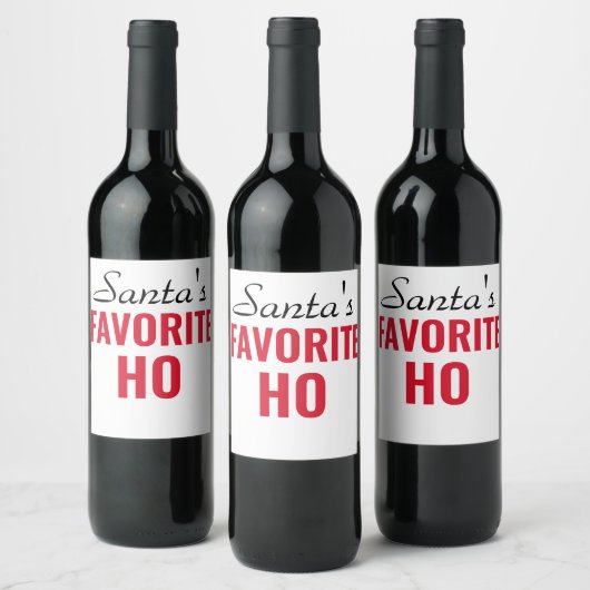 VINS DE NOËL FUNNY étiquettes - Verre de Noël (Bouteilles)