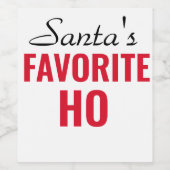 VINS DE NOËL FUNNY étiquettes - Verre de Noël (Étiquettes simples)