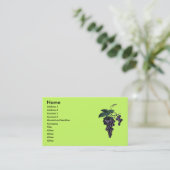 Vins de raisin Carte de visite (Debout devant)