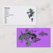 Vins de raisin Carte de visite (Devant / Derrière)