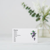 Vins de raisin Carte de visite (Debout devant)