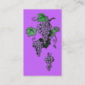 Vins de raisin Carte de visite (Dos)