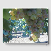 Vins de raisin Livre d'invité personnalisé (Verso)