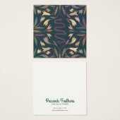 Vins de serpent portant collier bijoux carte d'aff (Devant & derrière)