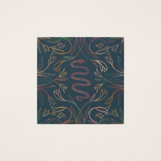 Vins de serpent portant collier bijoux carte d'aff (Devant)