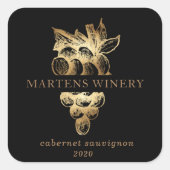 Vins d'or Vin d'affaires Vin Étiquette (Devant)