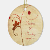 Vins et baies Ornement Mariage ou Anniversaire (Gauche)