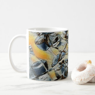 Vins et bouteilles de vin art Café Mug