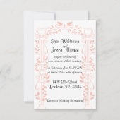 Vins et colonnes Faire-part de mariage (Devant)