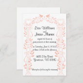 Vins et colonnes Faire-part de mariage (Devant / Derrière)