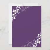 Vins exquis Faire-part de mariage - Plum / Violet (Dos)