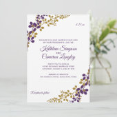 Vins Exquis Invitation - Plum & Or (Debout devant)