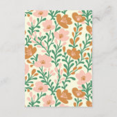 Vins fleurs sauvages vert rose MODÈLE personnalisé (Dos)