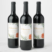 Vins floraux Étiquettes (Bouteilles)