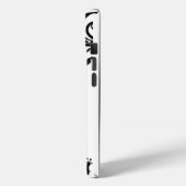 Vins floraux noir et blanc | Coque de téléphone (Verso / Gauche)