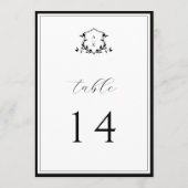 Vins intemporels Crête noire Numéro de table (Dos)