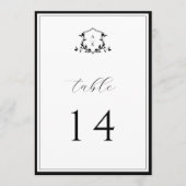 Vins intemporels Crête noire Numéro de table (Devant)