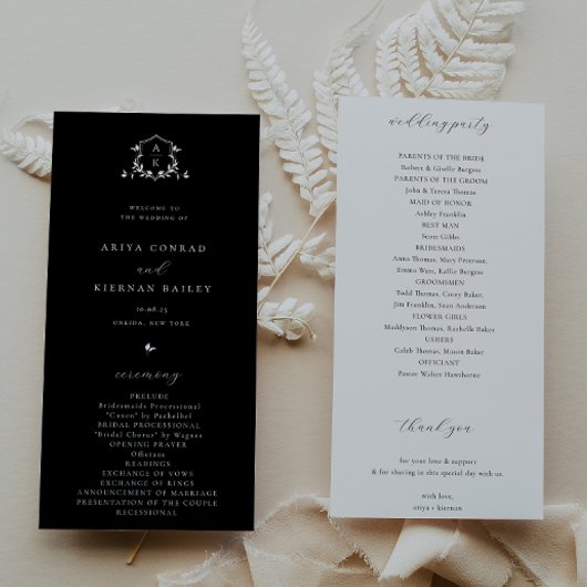 Vins intemporels Monogramme Crest Black Programme