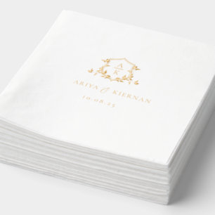 Vins intemporels Monogramme Mariage Crest