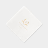 Vins intemporels Monogramme Mariage Crest (Droite)