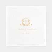 Vins intemporels Monogramme Mariage Crest (Recto)