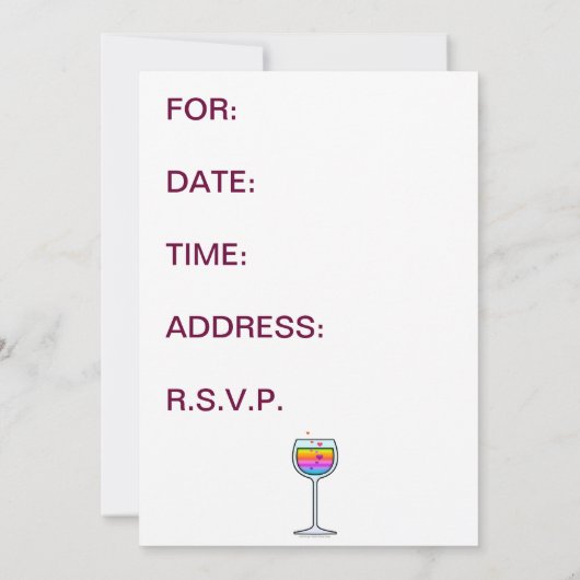 VINS - INVITATIONS À LA FÊTE (Dos)