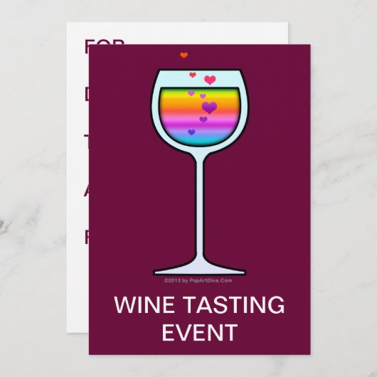 VINS - INVITATIONS À LA FÊTE (Devant / Derrière)