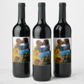 Vins mariage Faveurs Étiquettes avec photo (Bouteilles)