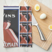 "Vins" poster en "Camp Romain" Theedoek (Quarter Fold)