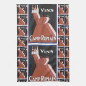 "Vins"  poster en "Camp Romain" Theedoek (Verticaal)