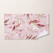 Vins roses et or sur Blush (Serviette à main)