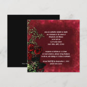 Vins roses Invitation gothique Mariage (Devant / Derrière)
