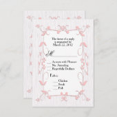 Vins roses sur bois RSVP avec choix de menu (Devant / Derrière)